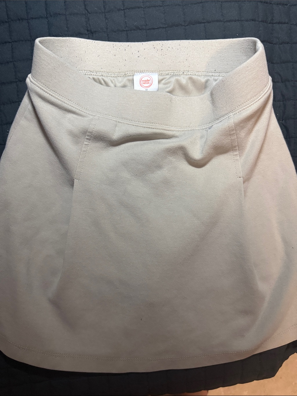 Wonder Nation Girls Beige/Tan Skort With Front Pocket